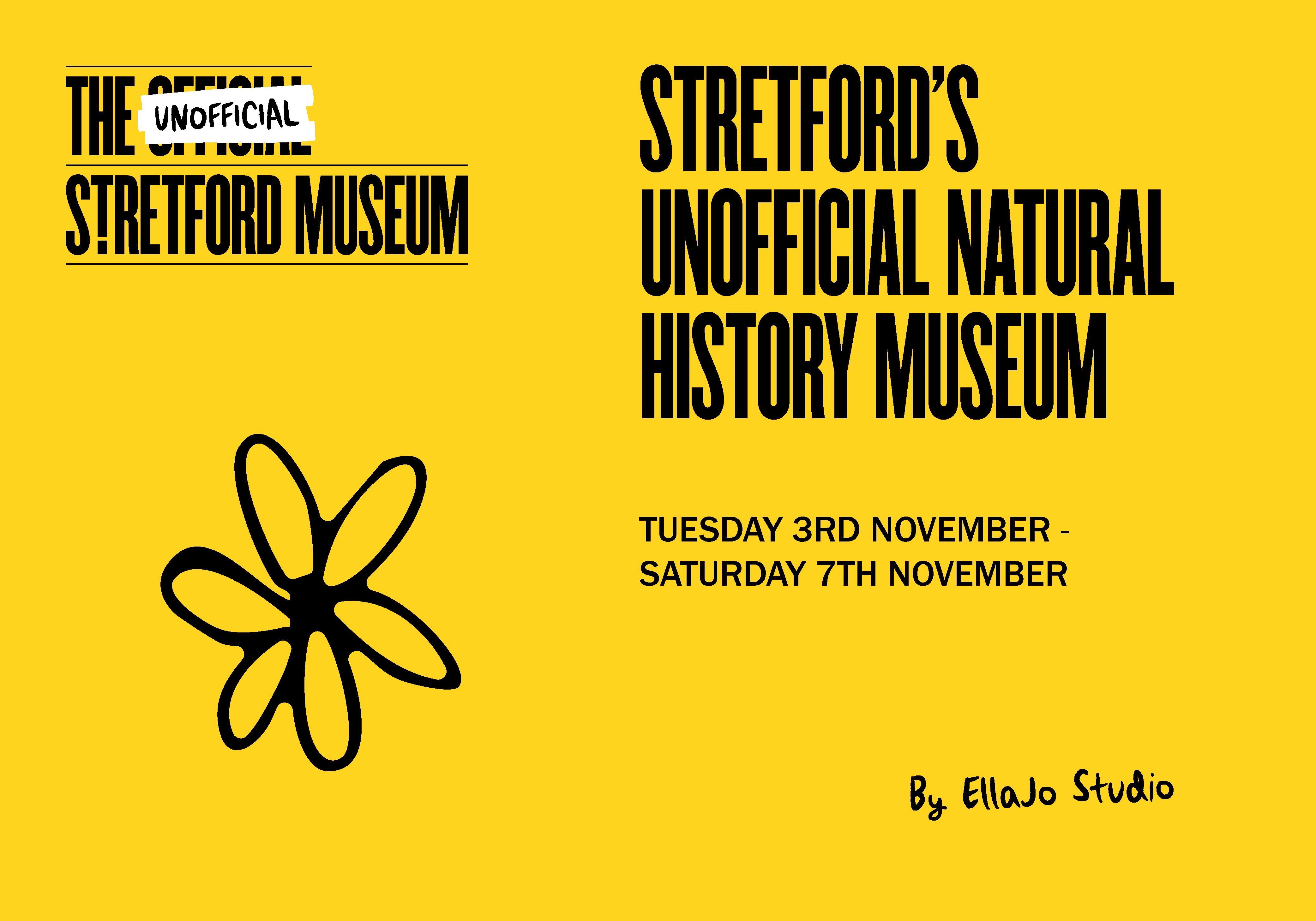 Stretford's Unofficial Natural History Museum | Tuesday 3rd - Saturday 7th November