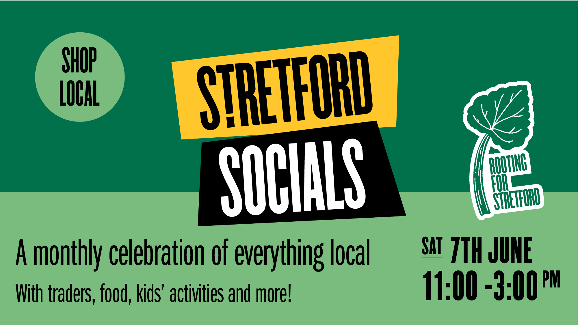 Stretford Socials | Saturday 7th June 11-3pm 